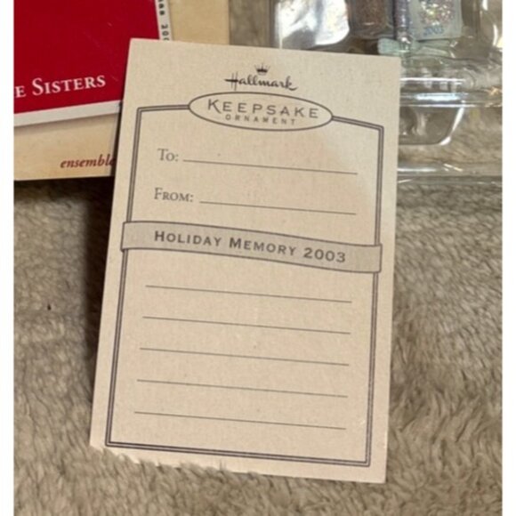 Hallmark Keepsake Ornament Frostlight Faerie Sisters Set Of 3 Christmas 2003 Box - Picture 5 of 7